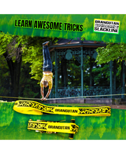 Load image into Gallery viewer, Orangutan Slackline 15m with tree protector and training line