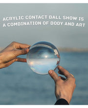 Load image into Gallery viewer, 80mm Juggle Dream Clear Acrylic Contact Juggling Ball with Contact Ball Pouch