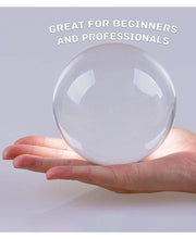 Load image into Gallery viewer, 90mm Juggle Dream Clear Acrylic Contact Juggling Ball with Contact Ball Pouch