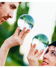 Load image into Gallery viewer, 80mm Juggle Dream Clear Acrylic Contact Juggling Ball with Contact Ball Pouch