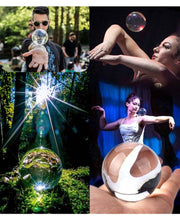 Load image into Gallery viewer, 90mm Juggle Dream Clear Acrylic Contact Juggling Ball with Contact Ball Pouch