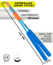 Load image into Gallery viewer, Juggle Dream Superglass Coloured Diabolo Handsticks