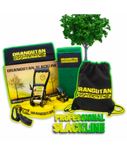 Load image into Gallery viewer, Orangutan Slackline 15m with tree protector and training line