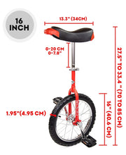 Load image into Gallery viewer, Deluxe Indy Trainer 16" Unicycle