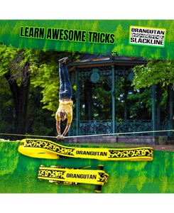 Orangutan Slackline 15m with tree protector and training line