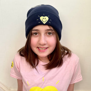 Happy Heart beanie hat