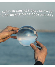 Load image into Gallery viewer, 85mm Juggle Dream Clear Acrylic Contact Juggling Ball with Contact Ball Pouch
