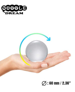 60mm Juggle Dream Clear Acrylic Contact Juggling Ball with Contact Ball Pouch