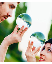 Load image into Gallery viewer, 65mm Juggle Dream Clear Acrylic Contact Juggling Ball with Contact Ball Pouch
