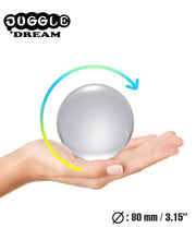 Load image into Gallery viewer, 80mm Juggle Dream Clear Acrylic Contact Juggling Ball with Contact Ball Pouch

