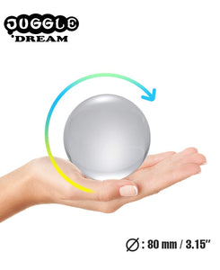 80mm Juggle Dream Clear Acrylic Contact Juggling Ball with Contact Ball Pouch