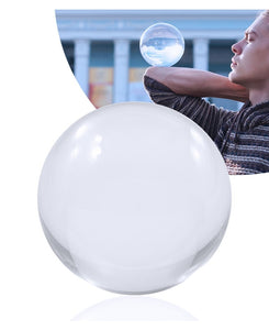 80mm Juggle Dream Clear Acrylic Contact Juggling Ball with Contact Ball Pouch