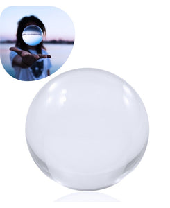 90mm Juggle Dream Clear Acrylic Contact Juggling Ball with Contact Ball Pouch