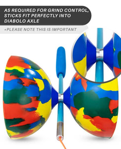 Juggle Dream Superglass Coloured Diabolo Handsticks