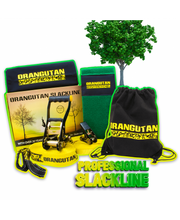 Load image into Gallery viewer, Orangutan Slackline 15m with tree protector and training line
