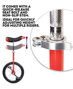 Deluxe Indy Trainer 16" Unicycle