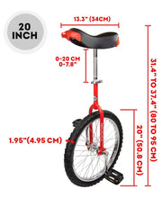 Load image into Gallery viewer, Deluxe Indy Trainer 20&quot; Unicycle
